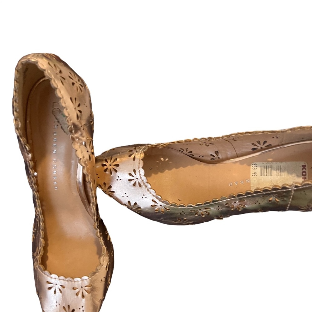 Lauren Conrad rose gold pumps